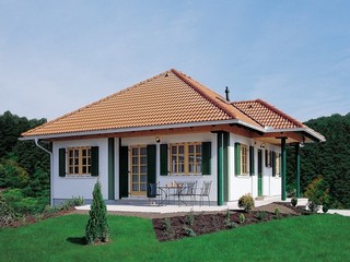 Bungalov s valbovou stechou