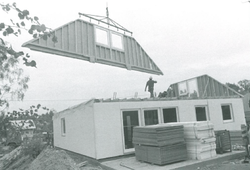 Stavba oklu v 70. letech.