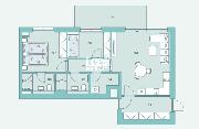 Prodej, krsn byt 3+kk, 72 m2, eskoslovenskho exilu, Praha 12 - Modany, balkon 11,4 m2, sklep