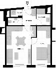 Prodej, luxusn byt 2+kk, 53 m2, Maroldova, Praha 4 - Nusle, sten terasa, garov stn, sklep