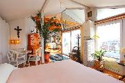 Pron�jem, atraktivn� loft 1+kk, 150 m2, P�se�n�, Praha 8 - Troja, terasa 30 m2, v�tah do bytu