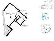 Pronjem, krsn byt, 1+kk, 42 m2, Pitterova, Praha 3 - ikov, terasa 11 m2, parkovn, sklep