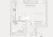 Pronjem, luxusn byt 1+kk, 32 m2, Ostrovn, Praha 1 - Nov Msto, parkovn, v centru