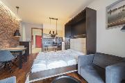 Pron�jem, luxusn� byt 1+kk, Horsk�, Praha 2 - Nov� M�sto, 30 m2, terasa, gar�, zahrada, �klid