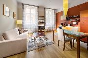 Pronjem, luxusn byt 2+kk, Belgick, Praha 2 - Vinohrady, 45 m2, posilovna, sauna, recepce, u metra