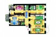Pronjem, luxusn byt 4+1, Hoej nbe, Praha 5 - Smchov, 114 m2, 3 balkny, nedaleko metra