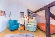 Pronjem, luxusn byt 5+kk, Salmovsk, Praha 2 - Nov Msto, balkon, 2 lonice, 2 koupelny, u metra