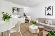 Pronjem, luxusn mezonet 2+kk, Holekova, Praha 5 - Smchov, 55 m2, terasa, recepce, u metra Andl
