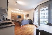 Pronájem, nádherný byt 2+kk, Horská, Praha 2 - Nové Město, 48 m2, terasa, garáž,  zahrada, úklid