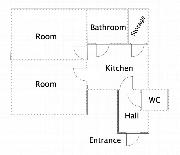 Pron�jem, p�kn� byt, 2+1, Pelh�imovsk�, Praha 4 - Michle, 65 m2, u metra Bud�jovick�, zahrada