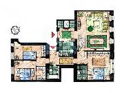 Pron�jem, prostorn� byt 3+1, 104 m2, Odbor�, Praha 2 - Nov� M�sto, 2 koupelny, u metra, centrum