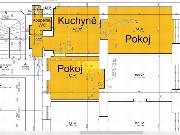 Pronájem, zrekonstruovaný byt 2+1, Husitská, Praha 3 - Žižkov, 46 m2, u parku Vrch Vítkov