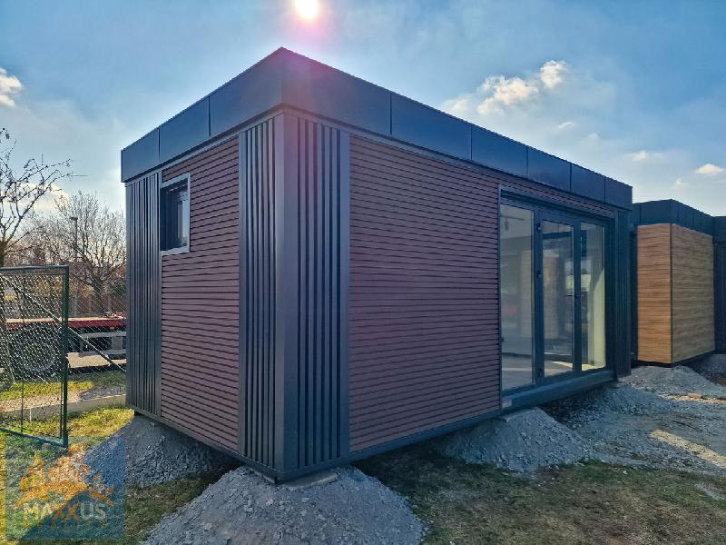 Modulový prefabrikovaný zateplený domek pro