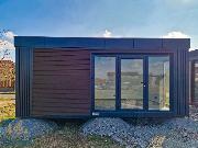 Modulov prefabrikovan zateplen domek pro komern ely