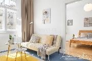 Klidn� a proslun�n� byt k pron�jmu. Pln� vybaven� 2kk, 47m2 na Vinohradech, ul. Pod Zvona�kou