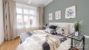 Pron�jem slunn�ho bytu 2+kk, 45m2 s v�hledem do zahrady v bl�zkosti metra Kobylisy