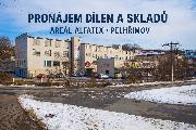 Pron�jem d�lensk�ch a skladov�ch prostor � p��zem�, are�l ALFATEX, Pelh�imov