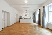 Reprezentativn mezonetov byt 3+kk, balkon, 118m2, Praha - Vinohrady, ul. Mnesova