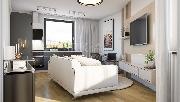Novostavba bytu 2+kk 44 m2, parkovac stn a 4 m2 sklep, Hoovice centrum, ul. Ndran
