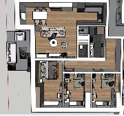 Prodej apartm�nu s terasou a parkov�n�m, 4+kk, 113,4 m2,  Franti�kovy L�zn�