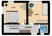 Prodej projektu d�evostavby 80 m2 + terasa na pozemku 664 m2 v Praze 5 - Slivenec.
