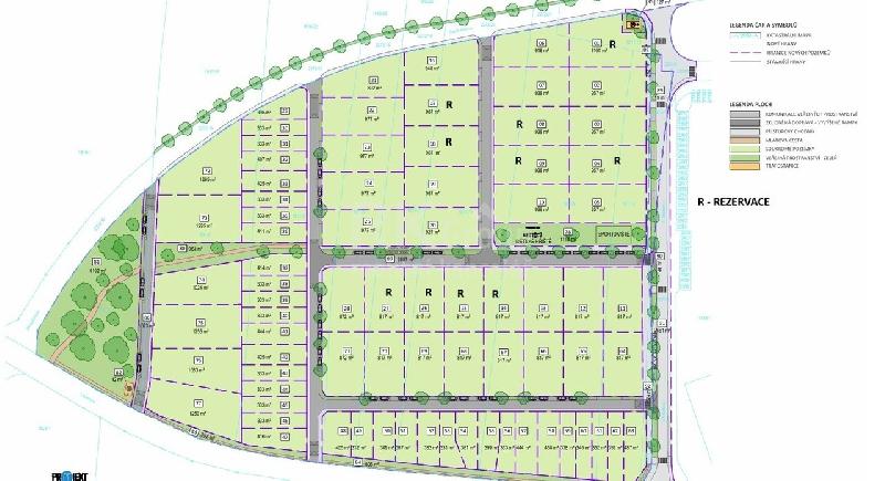 Prodej stavebního pozemku 957 m2 Slaný U rybníka