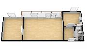 Byt 2+kk/terasa/garov stn, 52 + 12 m2 na Praze 9  Horn Poernice, ul. V Javorech na pronjem.