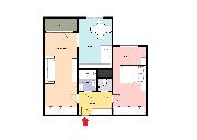 Pronjem bytu 2+1 s lodi, celkem 60,11 m², Cglerova, Praha 14  ern Most