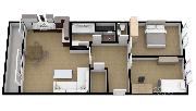 Pron�jem bytu 3+kk + komora + lod�ie, 76,1 m², sklep 3,2 m², ul. �eskoslovensk� arm�dy, Odolena Voda