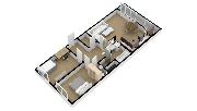 Pron�jem bytu 3+kk + komora + lod�ie, 76,1 m², sklep 3,2 m², ul. �eskoslovensk� arm�dy, Odolena Voda