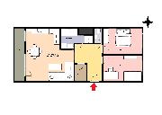Pron�jem bytu 3+kk + komora + lod�ie, 76,1 m², sklep 3,2 m², ul. �eskoslovensk� arm�dy, Odolena Voda