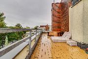 Pron�jem kr�sn�ho bytu 3+kk/terasa/balkon/2x GS, 89/66/10 m2, ul. Harlacherova, Praha 10 - Z�b�hlice