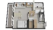 Z ob�v�ku p��mo na sjezdovku! Stylov� apartm�n 1+kk s balkonem a parkov�n�m � Prkenn� D�l