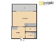 1+kk/L (34m2), ul. Komenskho, Plze - Bolevec